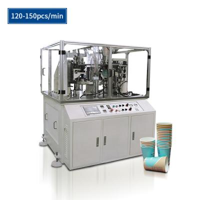 China Double Station Auto Rim Flatiing / Repair Machine 4.2kw 160pcs/Min Ultrasonic System For Paper Cup for sale
