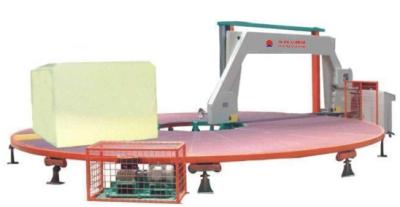 China Metal Material Foam Cutting Machine Horizontal Circle Sponge Cutting Equipment for sale