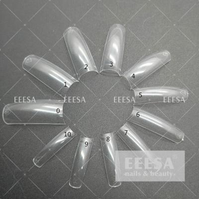 China 11 Sizes Extension Nail Art Display Sticks Clear Color Artificial French Nails for sale