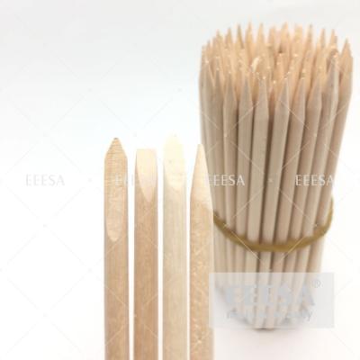 China 3.8*100mm Orange Wood Sticks   Nail Art Orange Wood Cuticle Sticks for sale