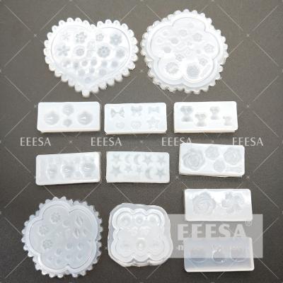 China 12 Designs Nails Beauty Silicone Mould For 3D Art Nails Sculpting Tool Form for sale