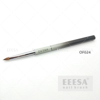China Black Ombre Pure Kolinsky Acrylic Brush Small Size  4 Oval Hair Shape for sale
