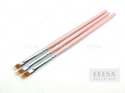 China Professional  Nail Art Paint Brushes Ombre Color Nail Art Brush Set for sale