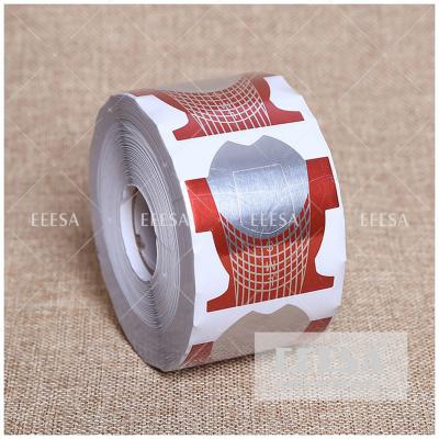 China Paper Gel Nail Form Fish Shape Private Label Nail Extension Holder for sale