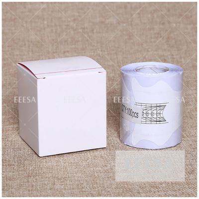 China Paper Box Nail Form Strong Paper Acrylic Nail Extension For Salon Use for sale