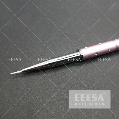 中国 白いナイロン毛671Uのピンク色の専門の釘の芸術は#000釘の絵筆にブラシをかけます 販売のため