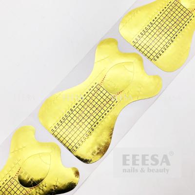 China Bone Shaped Gel Nail Form Nail Extension Holder For Extreme Nail Art for sale