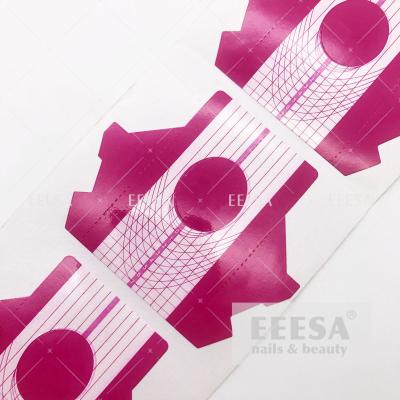 China Paper Nail Art Form High Sticky Nail Extension Holder For Salon for sale