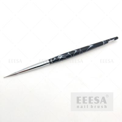 Chine Le clou acrylique noir de la poignée DIY pointillant l'art de clou d'outils usine le stylo d'outils de beauté de clous à vendre