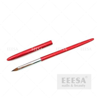 China Red Handle China Nail Supplies Kolinsky Sable Art Design 3D Sculpting Brushes for sale