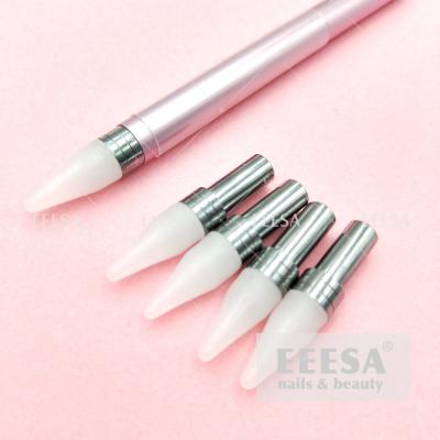 China Multi-Function Replace Nail Dotting Pen Pencil Rhinestone Picker Tip Wax Head for sale