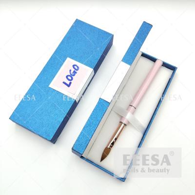China Manicure Blue Nail Brush Tool Pen Custom Logo Packaging Gift Box for sale