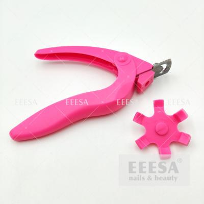 China Manicure Tool Nails Art Scissors Trimmer Acrylic Tip Cutter Nail Dial Triple Cut for sale