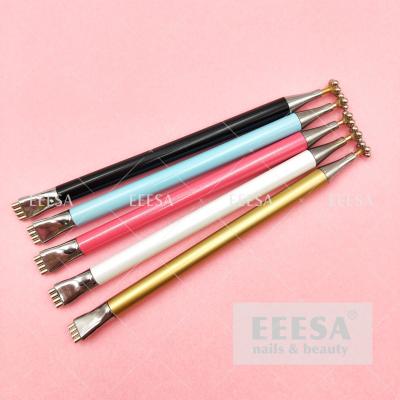 China Aluminum Metal Nails Beauty Cat Eye Gel Polish Magnetic Flower Magic Stick for sale