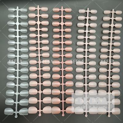 China 30Pcs Row Full Cover Press On Almond Small Short Round Oval Nail Tips for sale