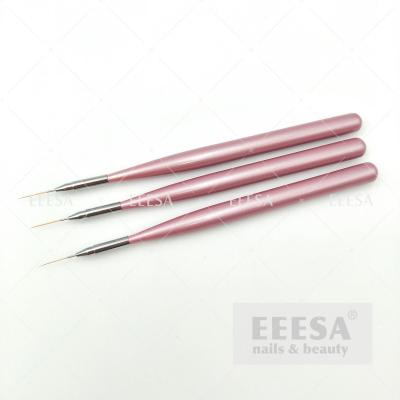 China 12Mm Length Wooden Pencil With Lid Wood Nail Art Long Liner Brush for sale