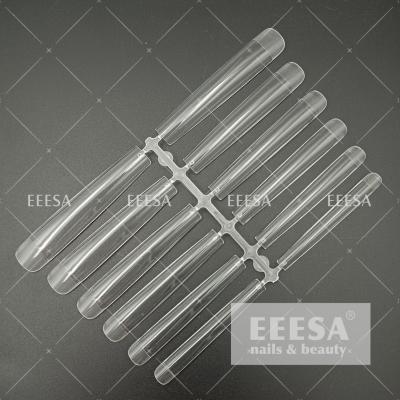China 7Cm Length Xxxl Clear Extra Super Long Straight Square Coffin Nail Tips for sale