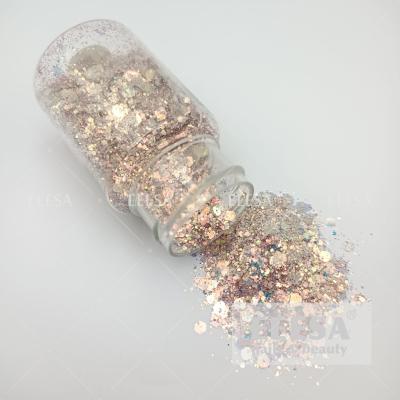 China For Nails Beauty Designs Art Decoration Affect Gel Nail Iridescent Glitter for sale