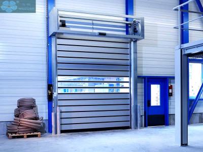 China 1.2m/S 0.8mm Curtain Industrial High Speed Roll Up Doors   for sale