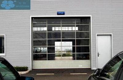 China 3m Height Glass Panel Garage Doors for sale