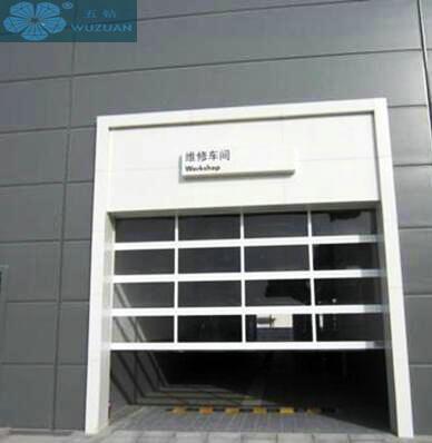 China 2m Panel Glass Panel Garage Doors for sale