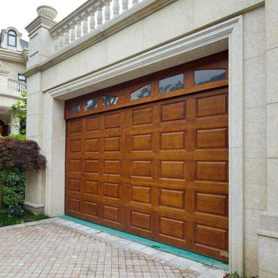 China Red Aluminium Alloy Garage Sectional Door With Vault for sale