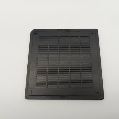 China Wafer Die Black 4 Inch ESD Waffle Pack Tray For Micro IC Chips for sale