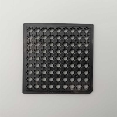 China Flatness 0.3mm Loading Filter Chip Tray ABS Material Injection Moulding for sale