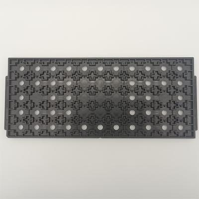 China Custom Jedec Matrix Trays Black Conductive ESD Component Trays For Ic Device Storage for sale