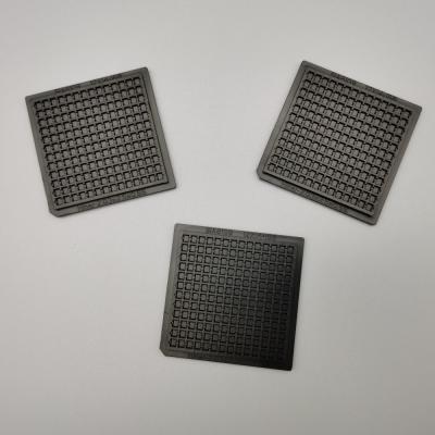 China 2 Inch Black Plastic IC Chip Tray For IC Devices for sale
