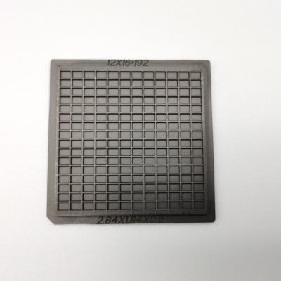 China Traditional Black 2Inch Waffle Pack Chip Trays For Electronic Parts for sale