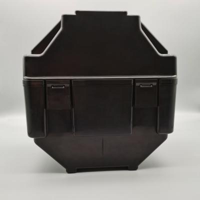 China 8 Inch Black Color Wafer Shipping Box 25 Slots ESD PP Material Eco Friendly for sale