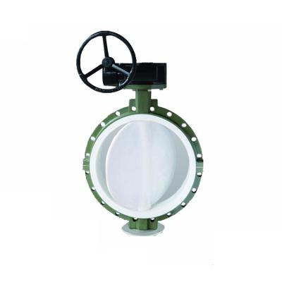 China STAINLESS-STEEL-FLANGED-BUTTERFLY-VALVE-WITH-PTFE FOR BKVALVE for sale
