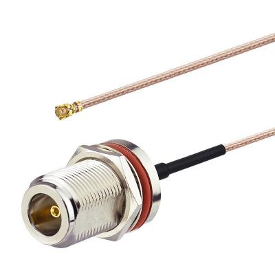 China Pigtail Jumper Cable Coaxial Cable RG178 N Female To IPEX U.Fl for sale