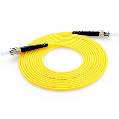 China SM 9 / 125 ST-ST Fiber Optic Jumper Cable ST / UPC - ST / UPC  Fiber Optic Patch Cord for sale