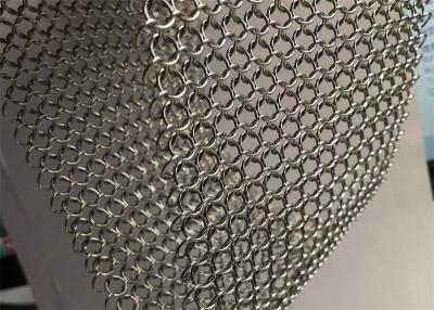 China 3.81mm 7mm Stainless Steel Ring Mesh Chainmail Mesh For Curtains Protective Suit for sale