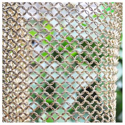 China 12m Decorative Metal Mesh Building Aluminum Wire Mesh For Wall Decoration for sale