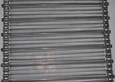 China 304 SS Flat Flex Wire Belt , Mesh Spiral Conveyor Belt For Food Processing for sale