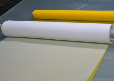 China 50 Inch 80T Polyester Screen Printing Mesh For Ceramics Printing , White / Yellow Color for sale