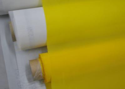 China 55 Thread Polyester Printing Mesh 77T For T- Shirt / Textile , Yellow Color for sale