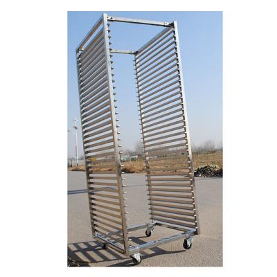 China Anticorrosion 201 Stainless Steel Tray Rack Trolley Rubber / Pu / Nylon Wheels for sale
