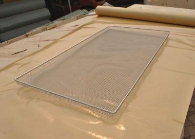 China Food Grade SS Oven Wire Mesh Tray For Food Baking , Polishing Processing for sale