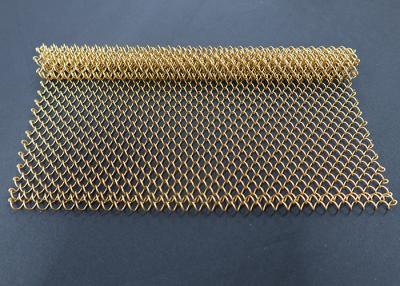 China pañería de la bobina de Mesh Drapery Decorative Wire Mesh del metal de 1.2m m para la cortina en venta