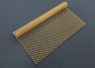 China Colorful Decorative 0.5mm Metal Coil Drapery / Metal Mesh Curtain Corrosion Resistance for sale
