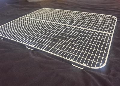 China Custom Size 304 Stainless Mesh Tray With Legs For Drying Pet Food for sale
