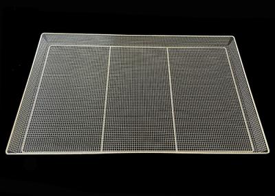 China 400 X 600 Mm Wire Mesh Trays Stainless Steel Crimped For Food Drying for sale