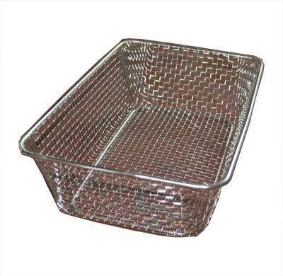 China Food grade Woven Wire Metal Wire Basket , Stainless Steel Wire Mesh Baskets for sale