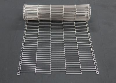 China 1mm Food Chocolate Enrober Wire Mesh Conveyor Belt Stainless Steel Flat Flex for sale