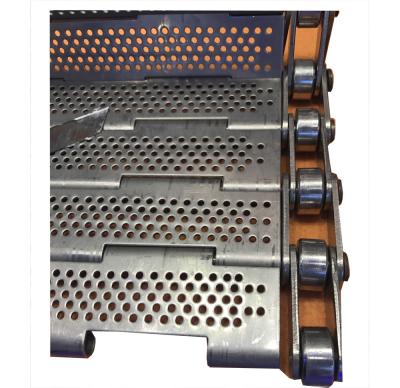 Cina Nastro trasportatore della rete metallica del piatto dell'acciaio inossidabile o del ferro resistente in vendita