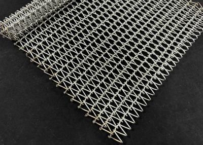 China 304 314 316 Stainless Steel Balanced Spiral Woven Wire Mesh Conveyor Belt for sale